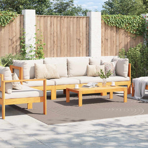 Beige Teppich PALMERAS 240x240 cm