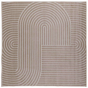 Beige Teppich PALMERAS 240x240 cm