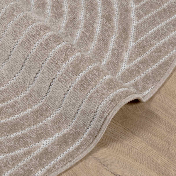 Runder Teppich PALMERAS Beige Ø 200 cm