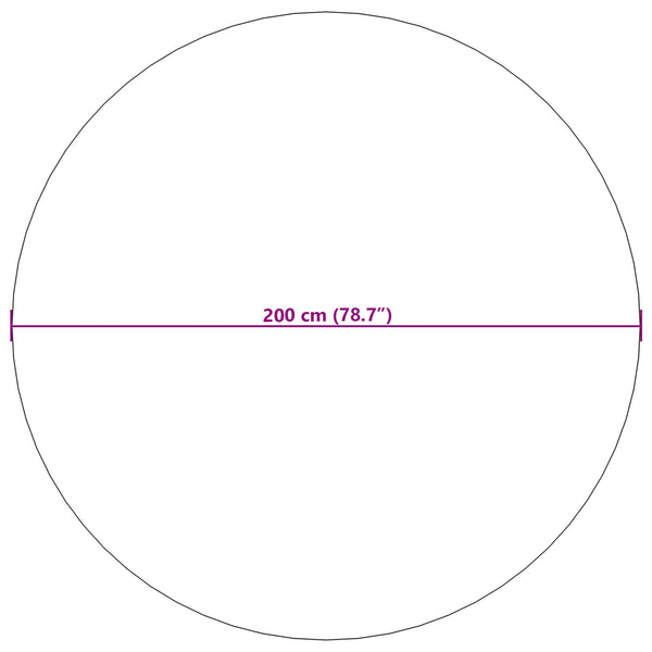 Runder Teppich PALMERAS Beige Ø 200 cm