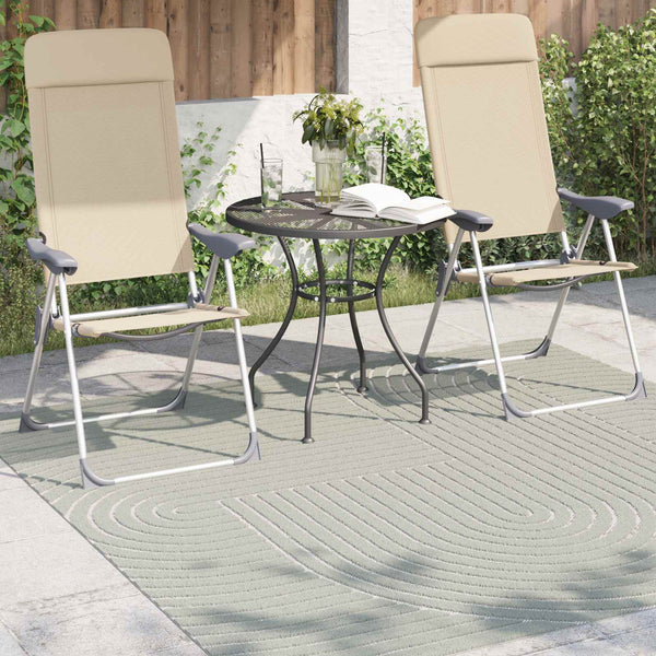 Grüner Bereichsteppich PALMERAS 120x120 cm