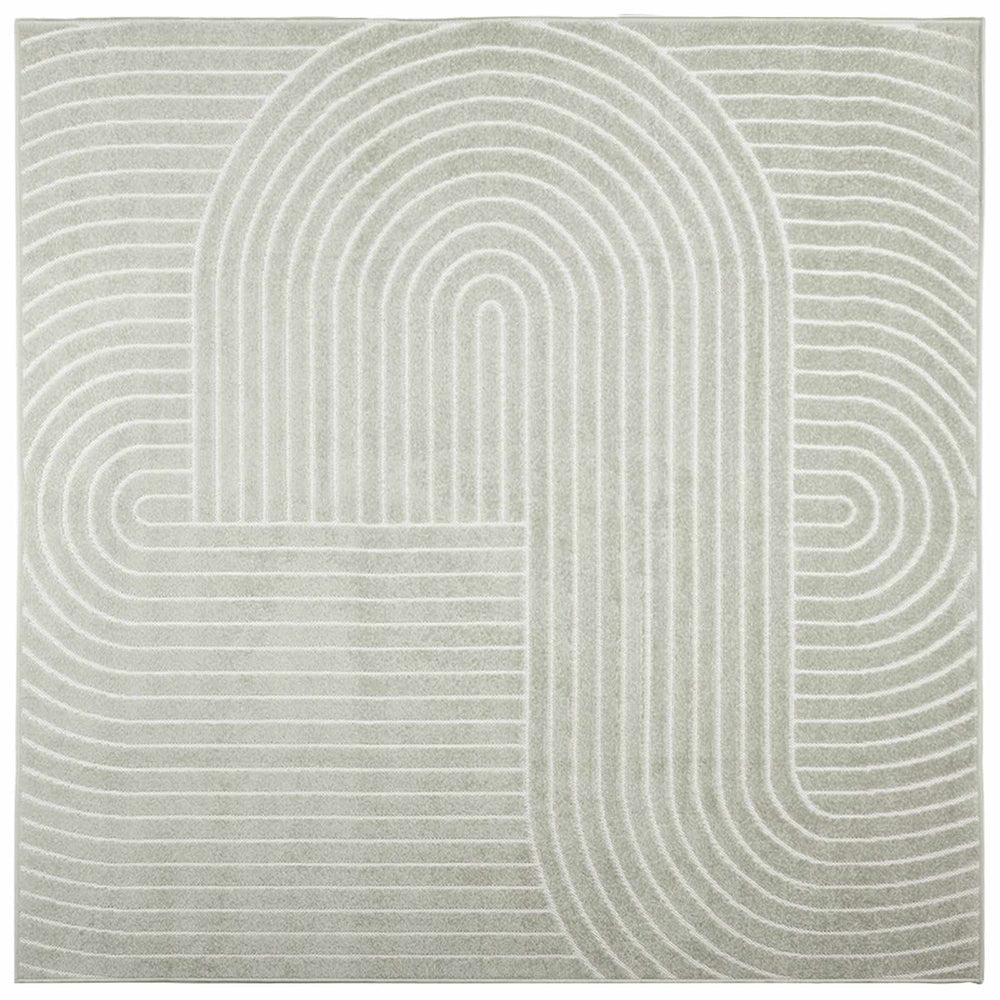Grüner Bereichsteppich PALMERAS 120x120 cm