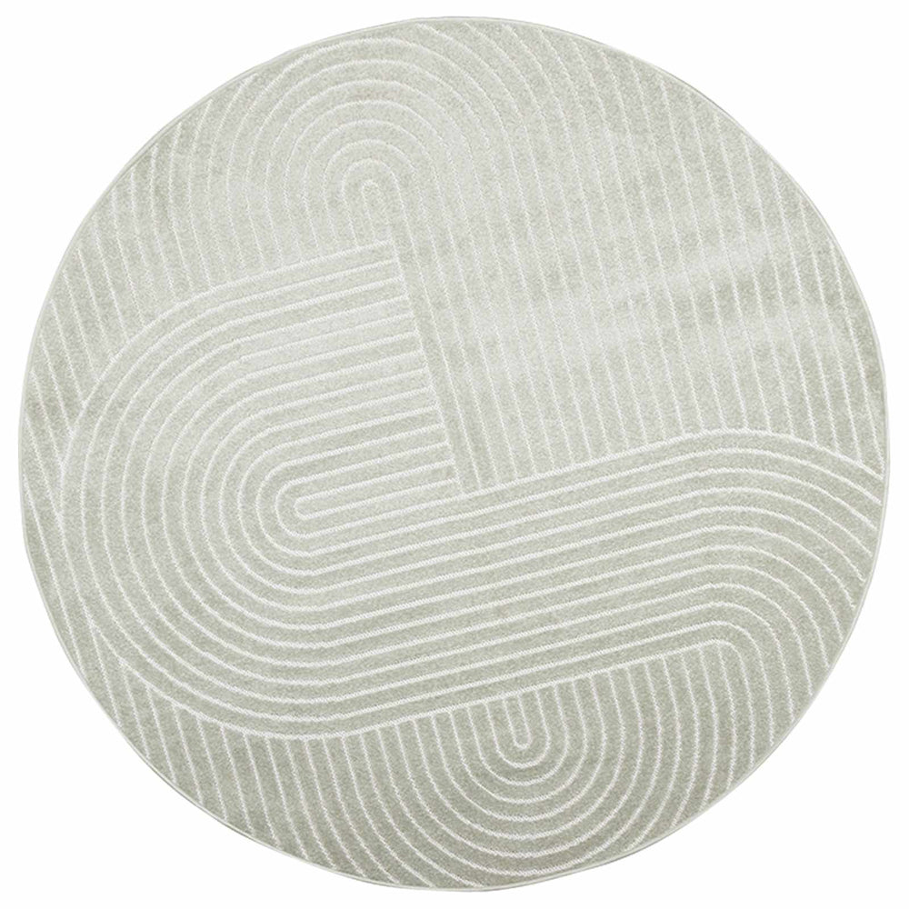 Runder Teppich PALMERAS Grün Ø 120 cm