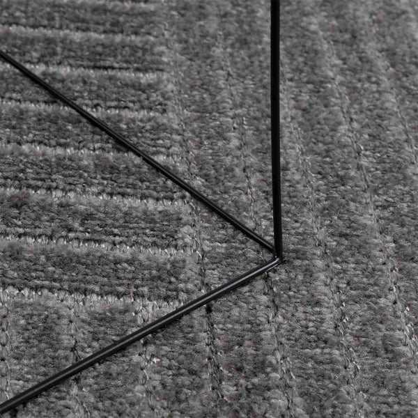 vidaXL Tapis à motifs PALMERAS Anthracite 150 x 80 cm Polyester