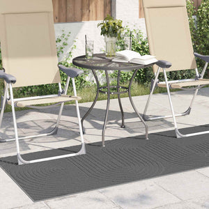 vidaXL Tapis de sol PALMERAS Anthracite 200 x 80 cm Polyester