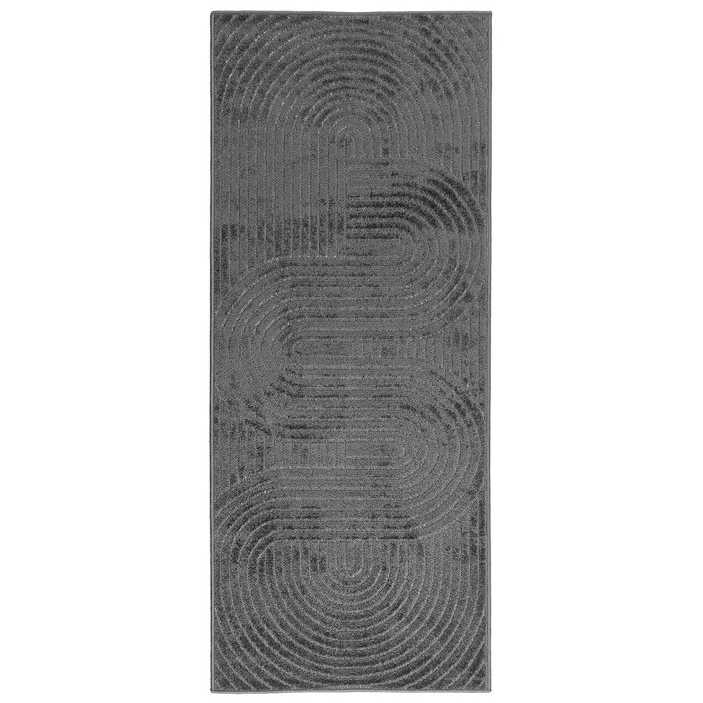 Anthrazit Teppich PALMERAS 200x80 cm