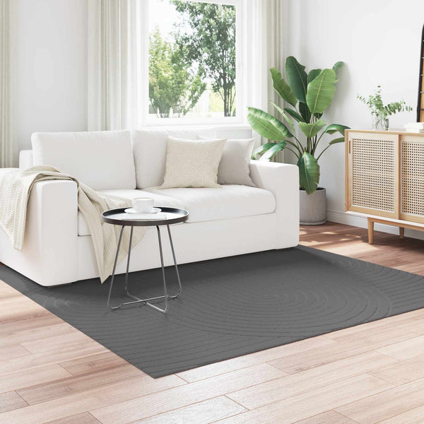 vidaXL Tapis PALMERAS anthracite 200 x 200 cm polyester