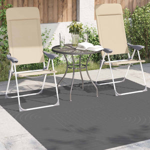 vidaXL Tapis PALMERAS anthracite 200 x 200 cm polyester
