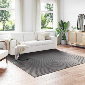Anthrazit Teppich PALMERAS 240x240 cm