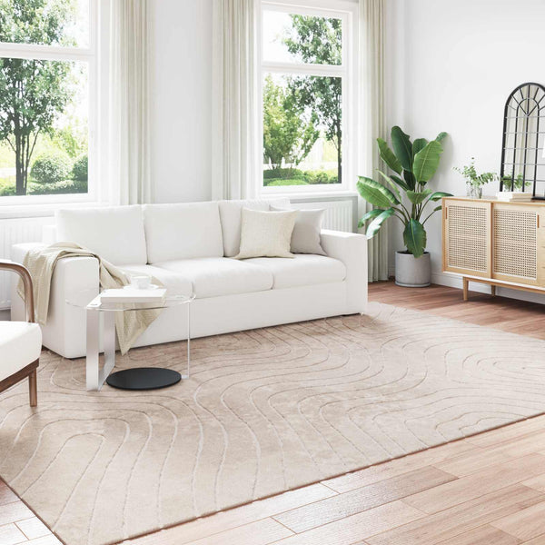 Beige Teppich PALMERAS 240x340 cm