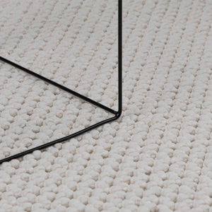 Rechteckiger Teppich LUGO Creme 150x80 cm