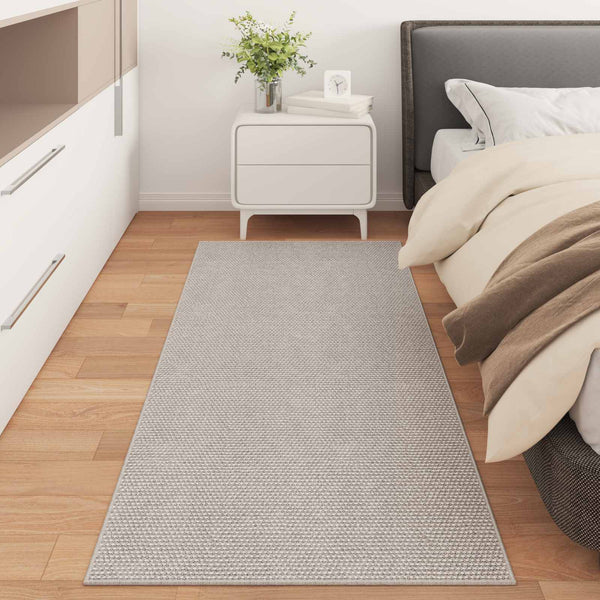 Rechteckiger Teppich LUGO Creme 150x80 cm