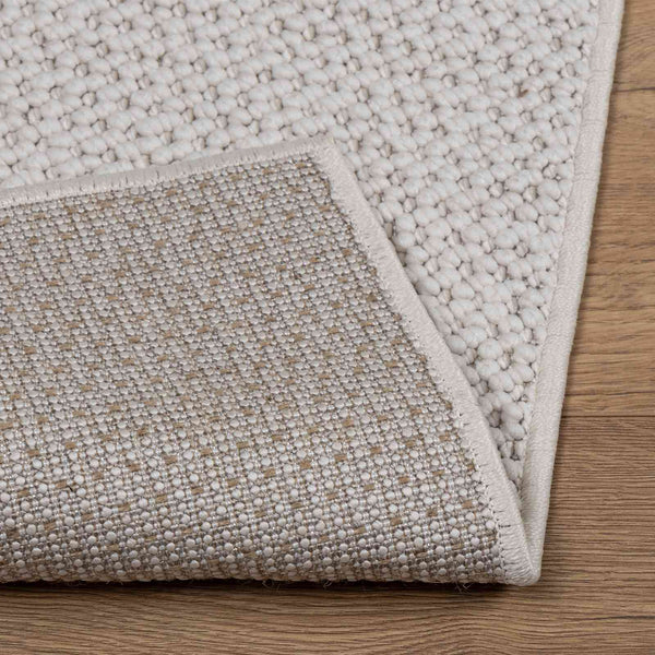 Rechteckiger Teppich LUGO Creme 200x80 cm