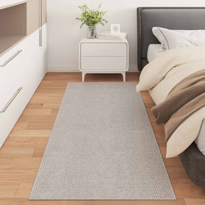 Rechteckiger Teppich LUGO Creme 200x80 cm