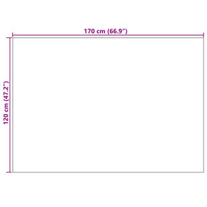 Cremefarbener Teppich LUGO, 170 x 120 cm