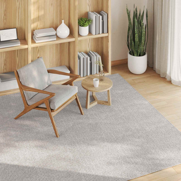 Quadratischer Teppich Creme 200x200 cm