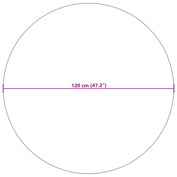 Runder Teppich Creme Ø 120 cm