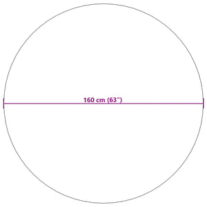 Runder Teppich Creme Ø 160 cm