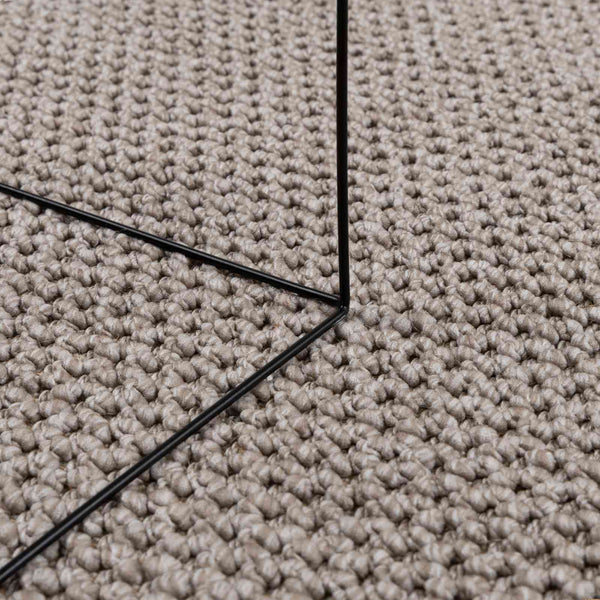 Rechteckiger Teppich LUGO Taupe 80x150 cm
