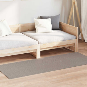 Rechteckiger Teppich LUGO Taupe 80x200 cm