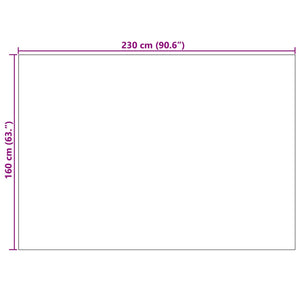 Rechteckiger Teppich LUGO Taupe 160x230 cm