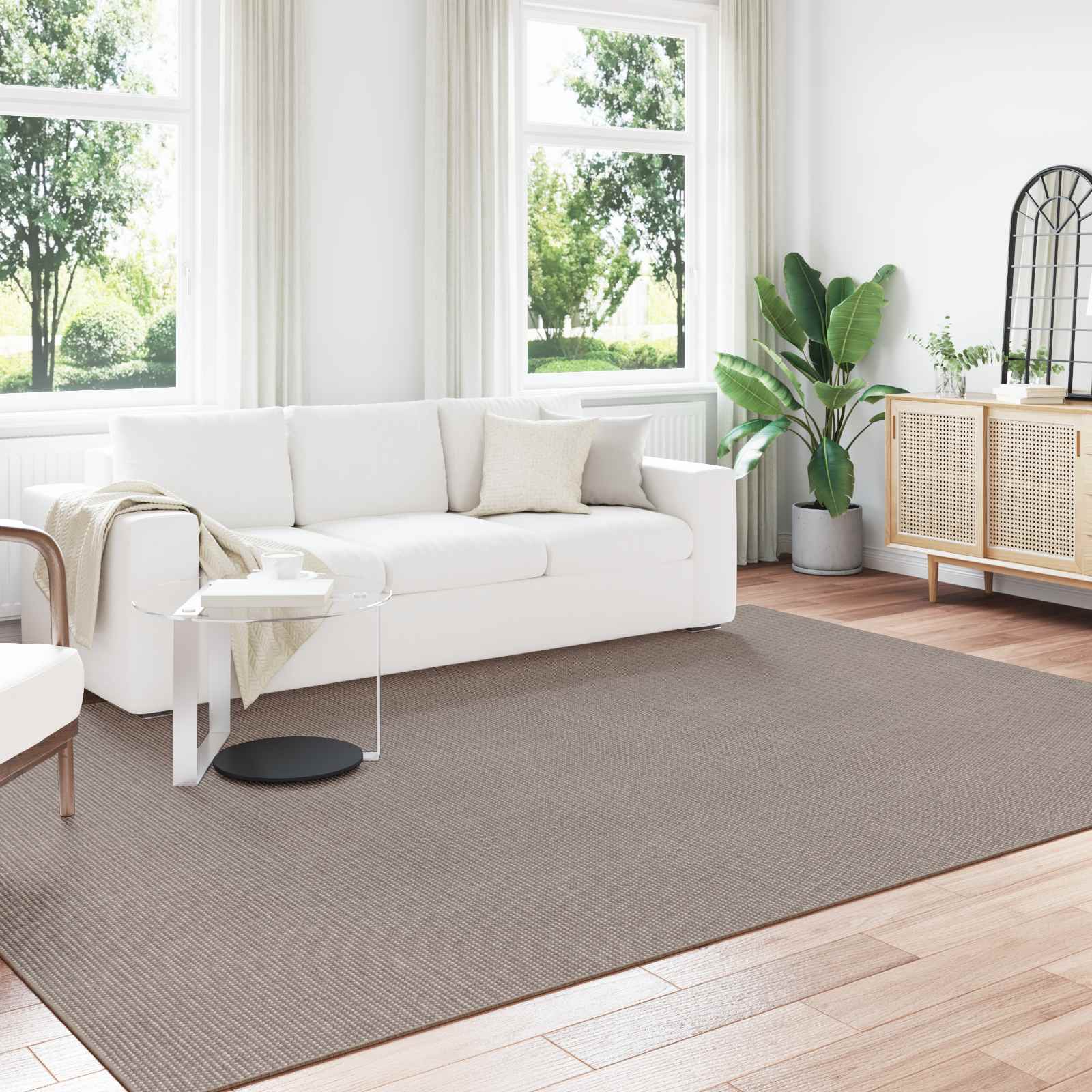 Rechteckiger Teppich LUGO Taupe 200x280 cm
