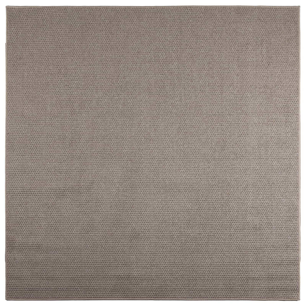 Quadratischer Teppich LUGO Taupe 120x120 cm
