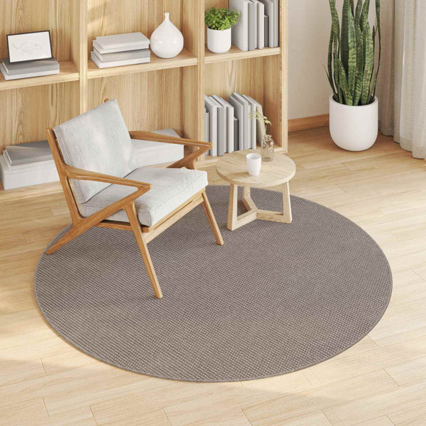 Runder Teppich Taupe Ø 120 cm