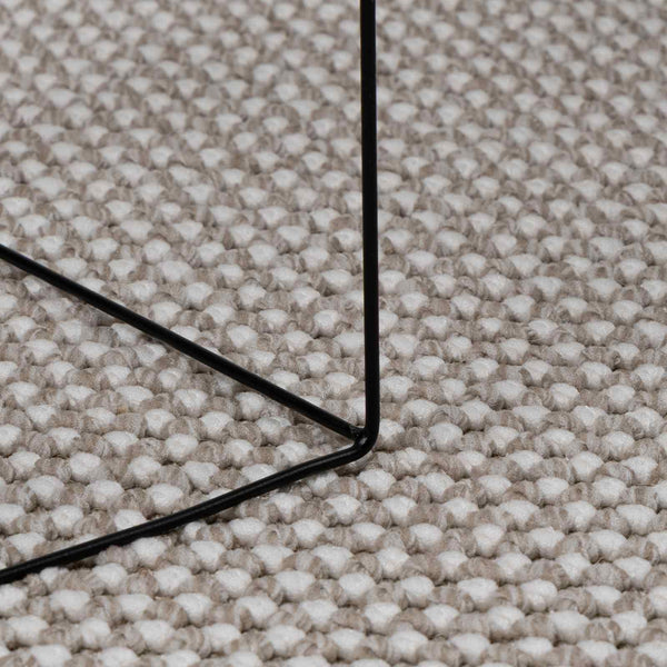 Creme-Taupe Teppich LUGO, 240x240 cm
