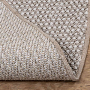 Runder Teppich Creme Taupe Ø 120cm