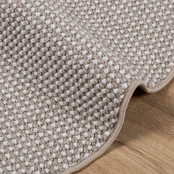 Runder Teppich Creme Taupe Ø 120cm