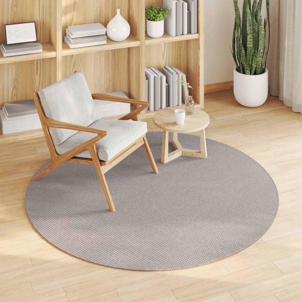 Runder Teppich Creme Taupe Ø 200 cm