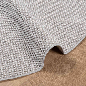 Runder Teppich LUGO Creme Grau Ø 200 cm