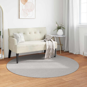 Runder Teppich LUGO Creme Grau Ø 200 cm