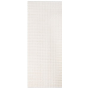 Rechteckiger Teppich Creme 200x80 cm