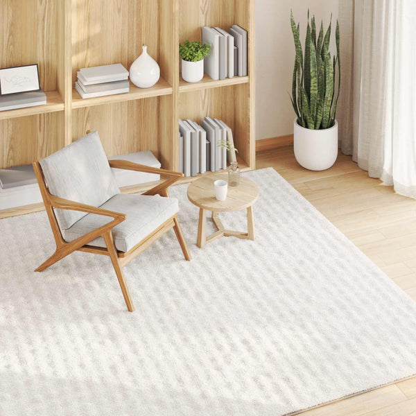 Quadratischer Teppich SIROLO Creme 240x240 cm
