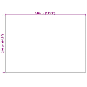 Beiger Teppich 340 x 240 cm