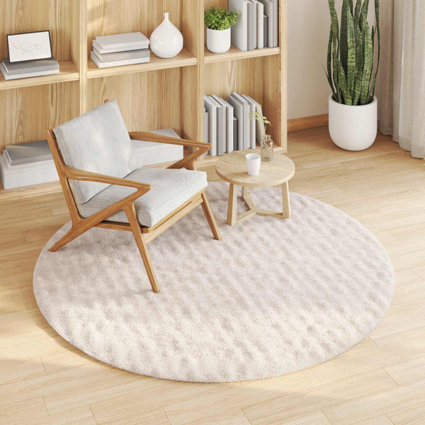 Runder Teppich Beige Ø 120cm