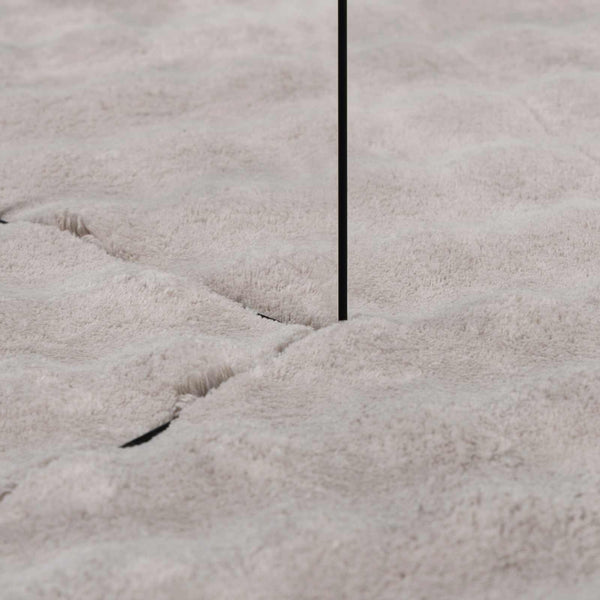 Rechteckiger Teppich Sand 230x160 cm