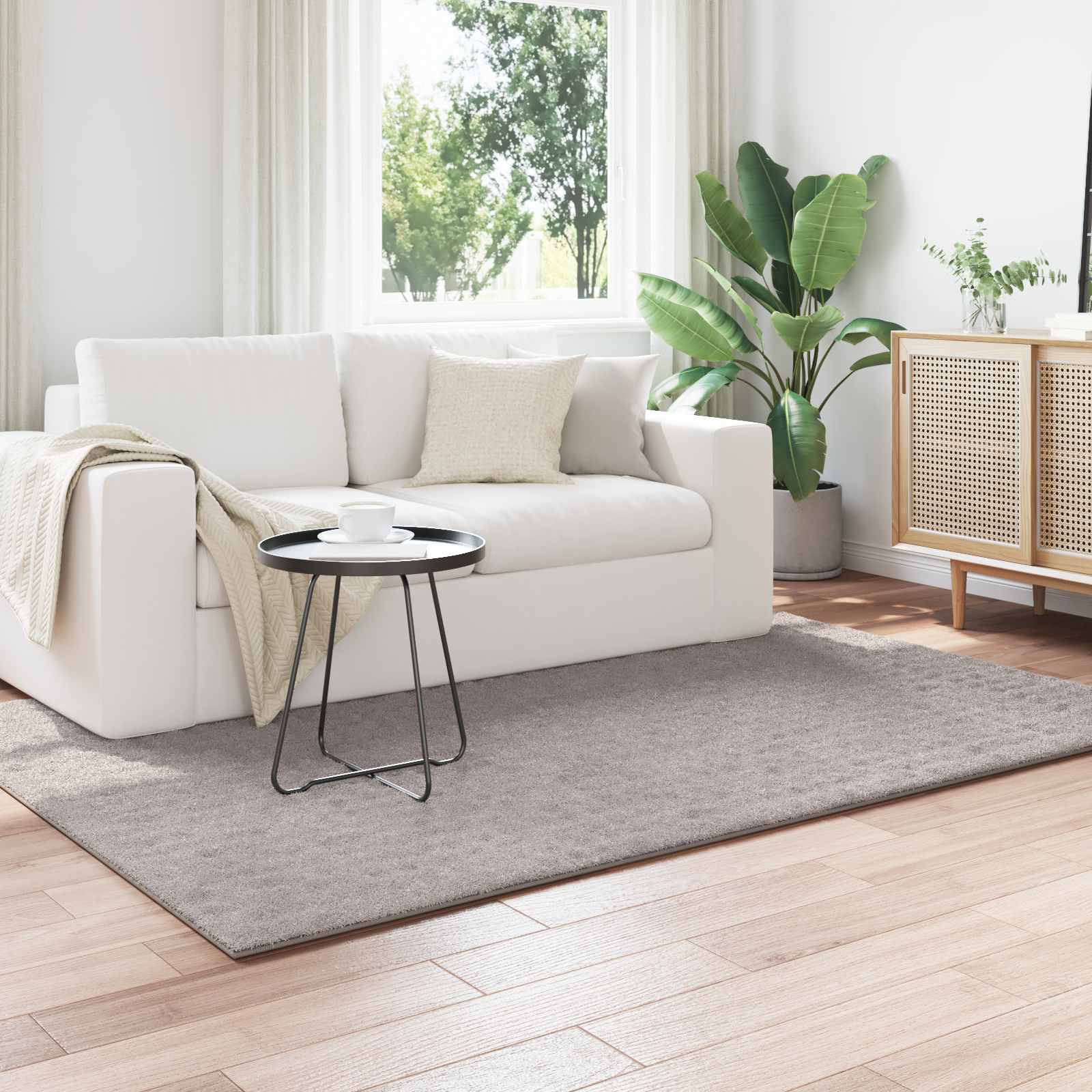 Rechteckiger Teppich Sand 230x160 cm