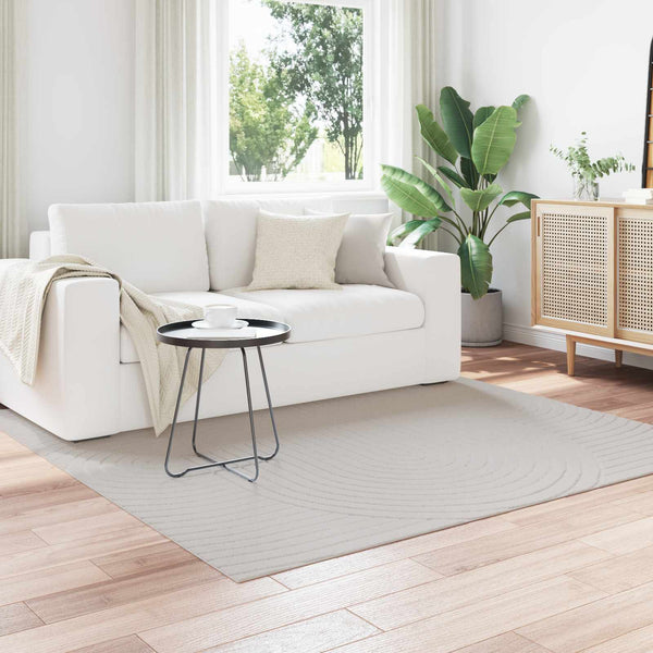 Rechteckiger Teppich Sand 340x240 cm