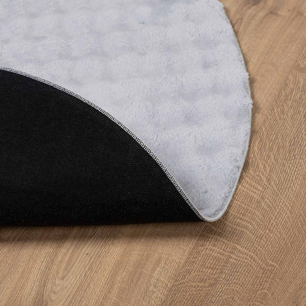 Runder Teppich SIROLO Grau Ø 160 cm