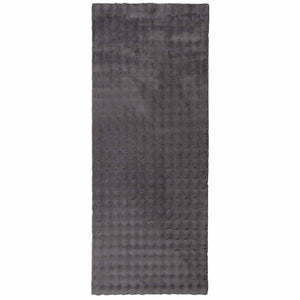 Anthrazit Teppich 200x80 cm Polyester