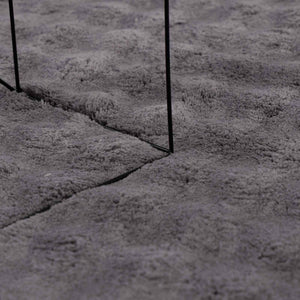 Anthrazit Teppich SIROLO 120x120 cm