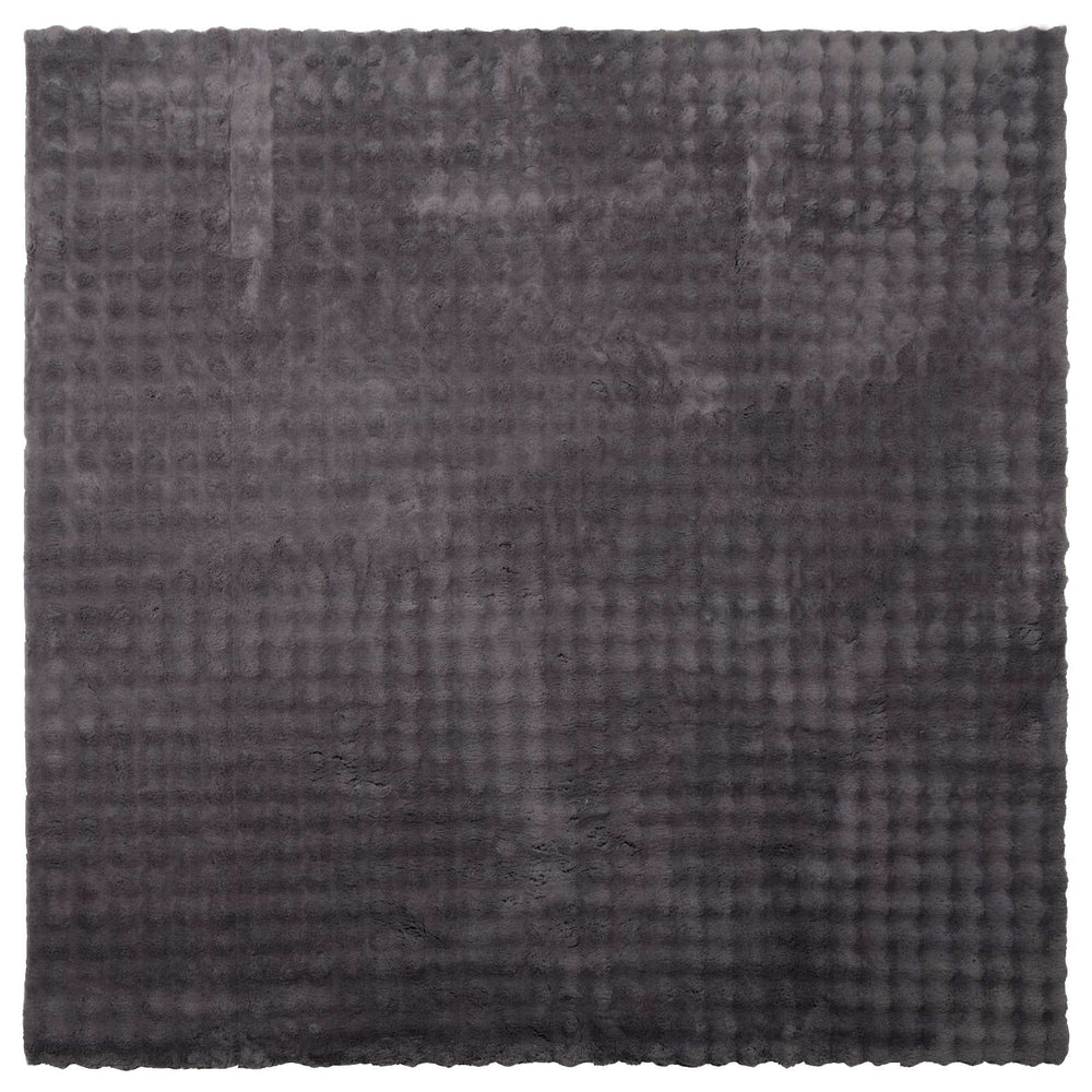 Anthrazitfarbener Teppich SIROLO 200x200 cm