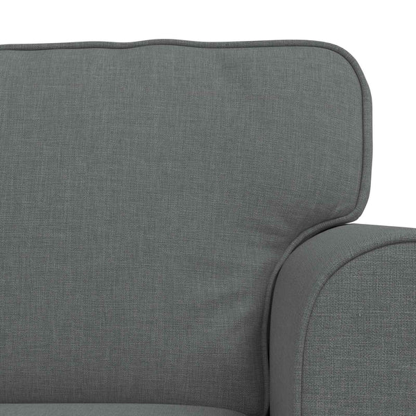 Dunkelgraues Sofa-Set, 2-teilig