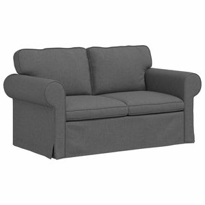 Dunkelgraues Sofa-Set, 2-teilig