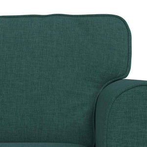 Dunkelgrünes 2-teiliges Sofa-Set