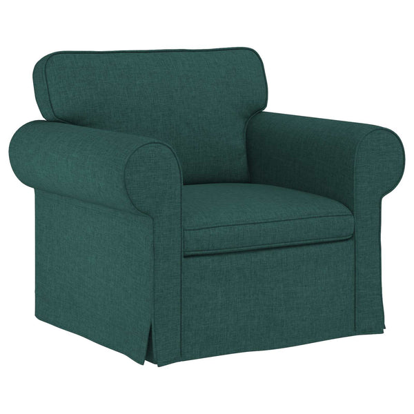 Dunkelgrünes 2-teiliges Sofa-Set