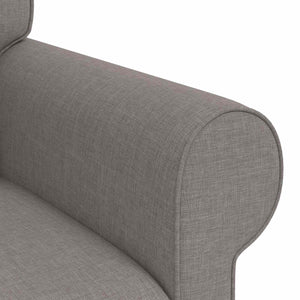 2-teiliges Sofa-Set Taupe Stoff